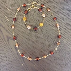 Gorgeous Italian Bracelet and Necklace Set