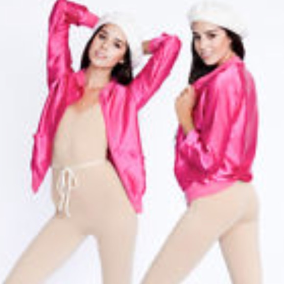 ISO PINK SATIN AA UNISEX JACKET