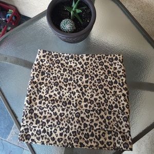 Leopard mini skirt