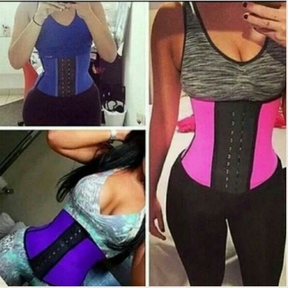 Other - 9 steel boning latex waist trainer