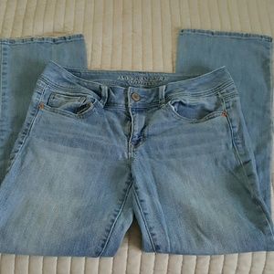 American eagle jeans. Light stone wash.