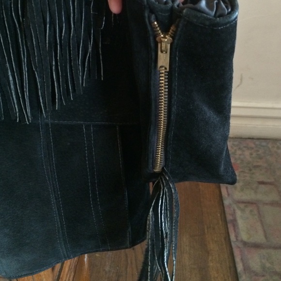 Beautiful Suede motor cycle jacket with fringe - Picture 4 of 4