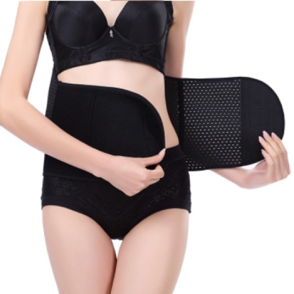 Black breathable waist trainer/ corset - Picture 2 of 4