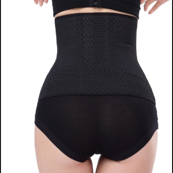 Black breathable waist trainer/ corset - Picture 4 of 4