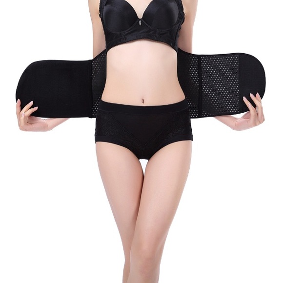 Black breathable waist trainer/ corset - Picture 3 of 4