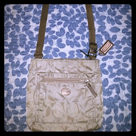 Coach Signature Nylon Crossbody purse