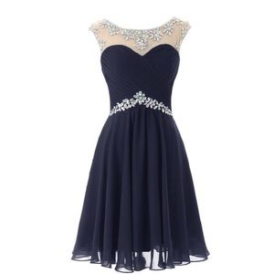 Navy blue homecoming dress