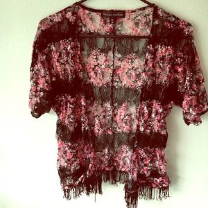 Floral & Lace Cardigan