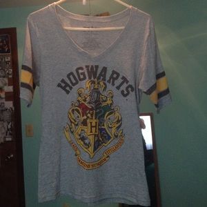 Harry Potter Hogwarts v neck t-shirt