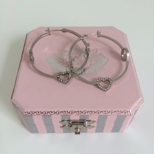 Juicy Couture Silver Hoop Earrings