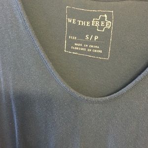 Free people High slit shirt