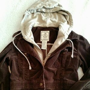 Corduroy Hooded Jacket