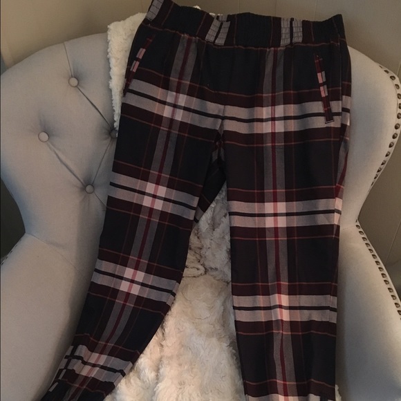 Plaid LOFT Jogger Pants - SMALL