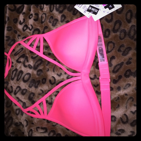 PINK Push Up Bikini Top