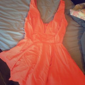 Lulu's Coral Skort Dress