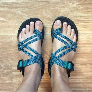 Size 7 Chacos w/ toe strap. Excellent condition!