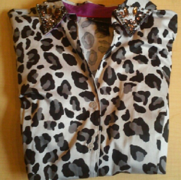 Lane Bryant Patterned Button Down