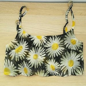 Brandy Melville Floral Crop Top