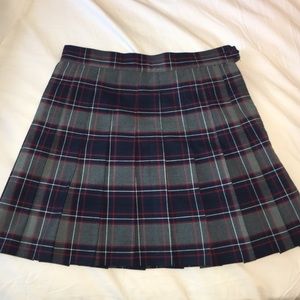 American Apparel Pleated Plaid Schoolgirl Skirt