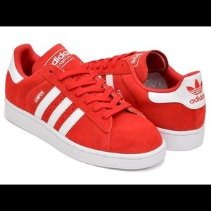 Red Adidas Superstar Campus