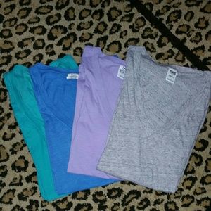V-neck (pink) shirts