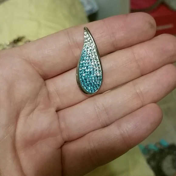 Swarovski crystal ombre pendant