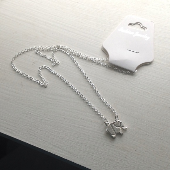 Silver plated Elephant necklace