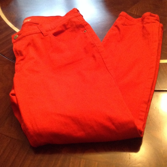 OLD NAVY ROCK STAR BRIGHT ORANGe PANTS