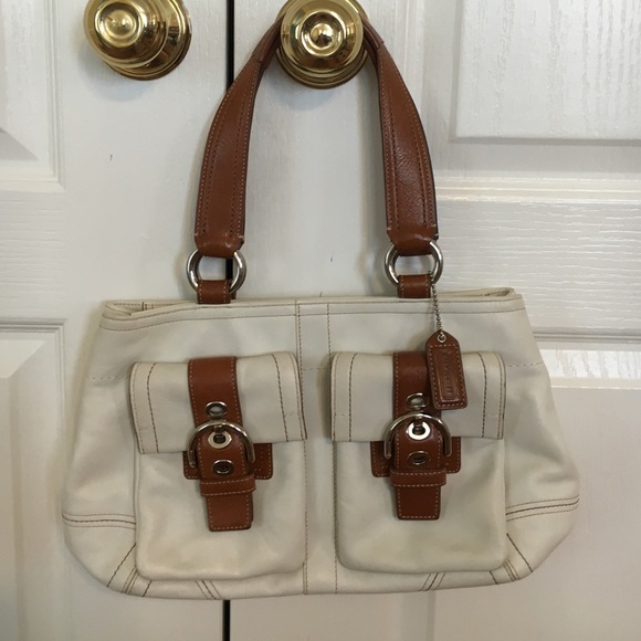Authentic White Coach handbag - Picture 1 of 4