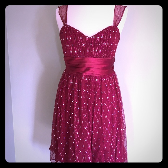 Trixxi Raspberry Sparkle Tulle Dress-Jrs. Sz 11 - Picture 1 of 3