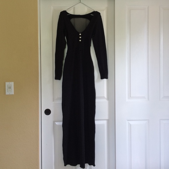 Classy long sleeves, graffiti Lurex dress size 2-4