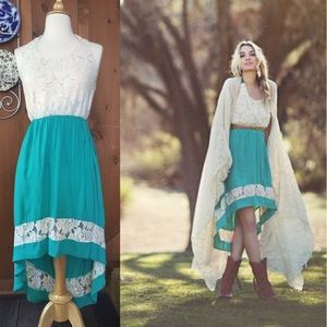 NWT Flying Tomato High Low Halter Dress