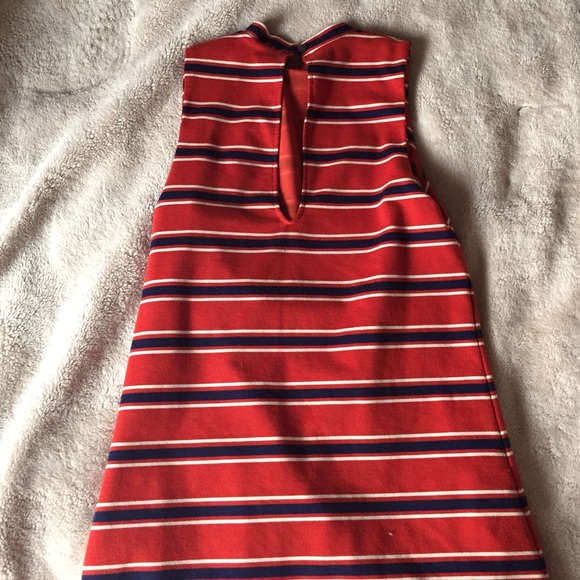 Striped high neck dress - Picture 2 of 3