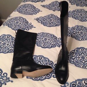 Black Cole haan leather boots