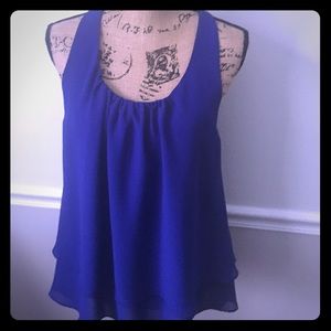 Naked zebra blue halter top