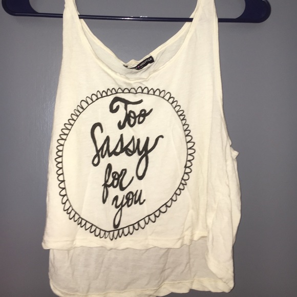 Brandy Melville Off White Tank Top