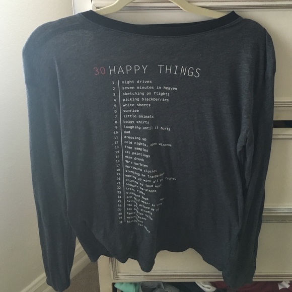 30 happy things wildfox long sleeve
