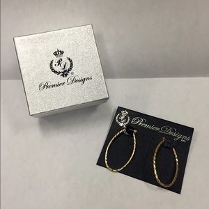 Oval hoop earrings