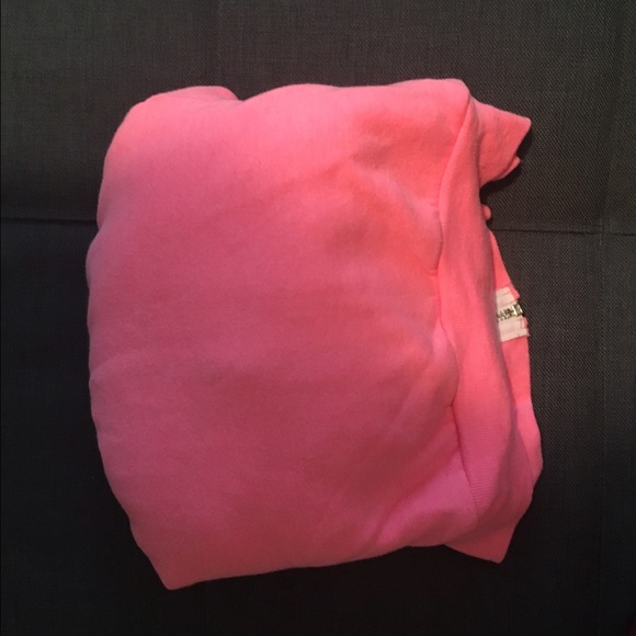 American apparel cropped flex pink hoodie