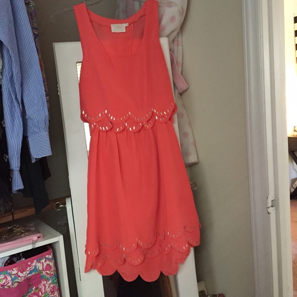 Pink dress with back cut out