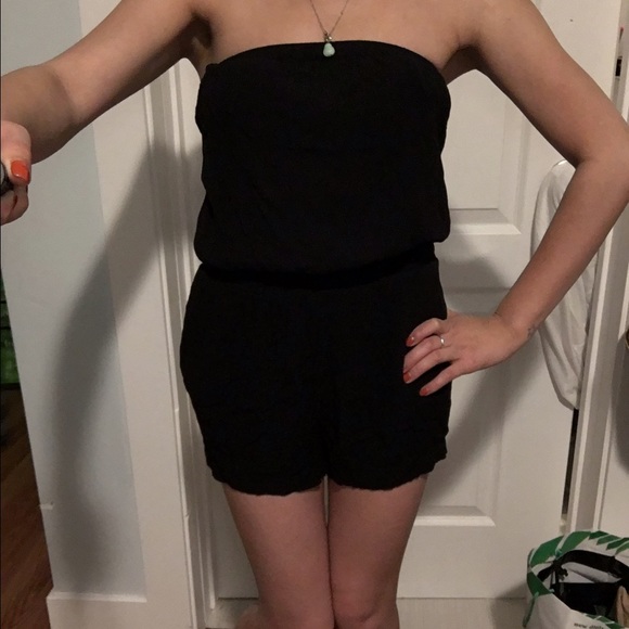 Tube top romper