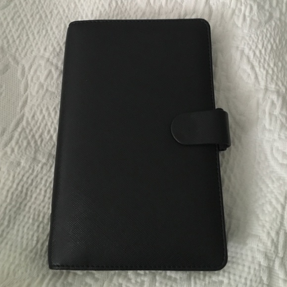 Filofax saffiano black compact planner 2016
