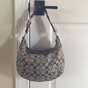 Classic Coach signature handbag