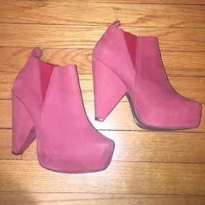Jeffrey Campbell red booties