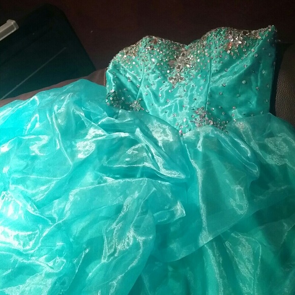 Aqua qince dress