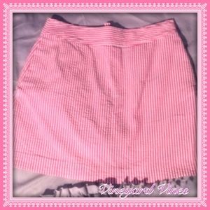 🆕 Vineyard Vinea Seersucker Skirt / Skort 2