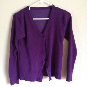 Purple Cardigan