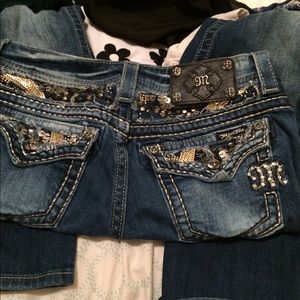 Dark wash miss me jeans