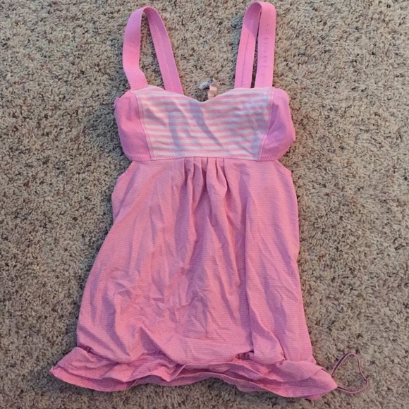 Pink stripped lululemon tank - Picture 1 of 3