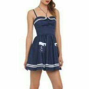 Hell Bunny Vixen Tube Sailor Dress